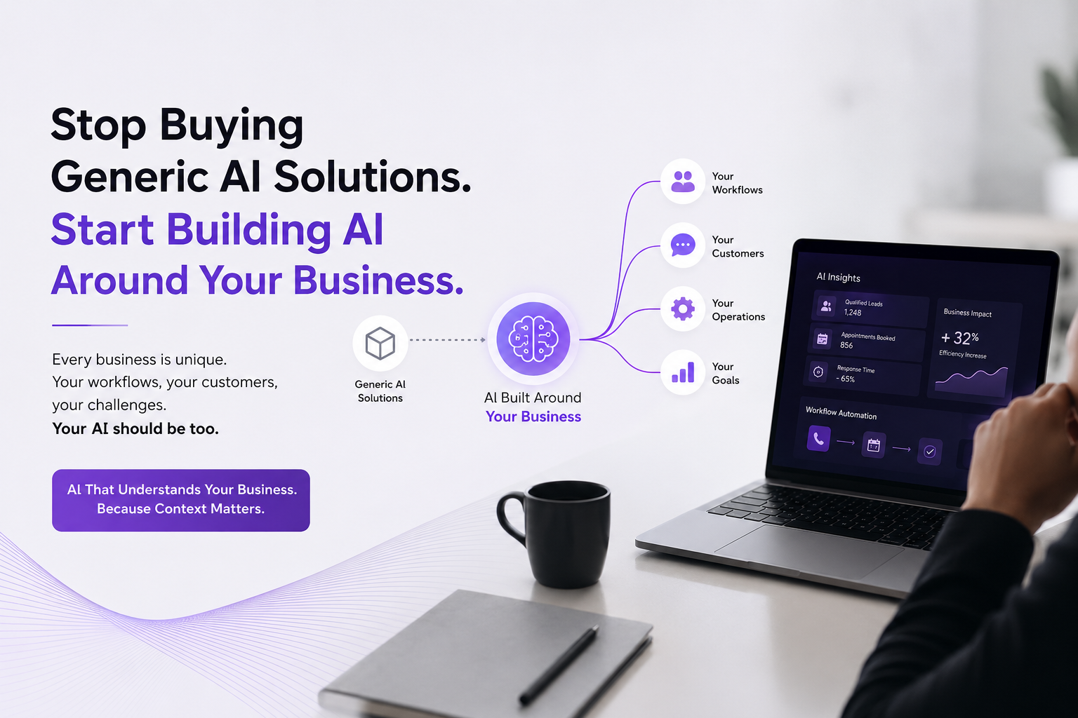 Stop Buying Generic AI Solutions. Start Building AI Around Your Business.